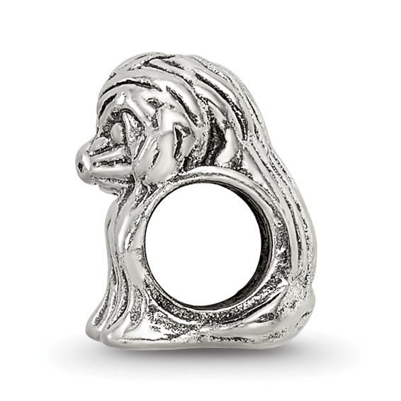 Sterling Silver Reflections Sitting Puppy Bead