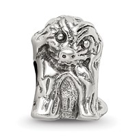 Sterling Silver Reflections Sitting Puppy Bead view 3