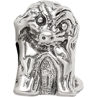 Sterling Silver Reflections Sitting Puppy Bead view 4