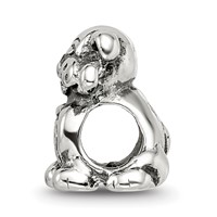 Sterling Silver Reflections Dog with Bone Bead view 2