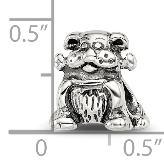 Sterling Silver Reflections Dog with Bone Bead