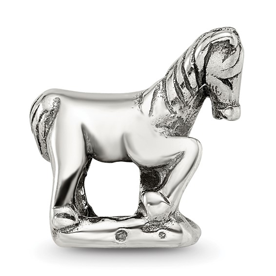 Sterling Silver Reflections Horse Bead