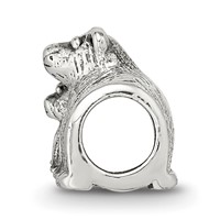 Sterling Silver Reflections Mama & Baby Bear Bead view 2