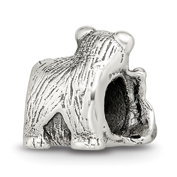 Sterling Silver Reflections Mama & Baby Bear Bead