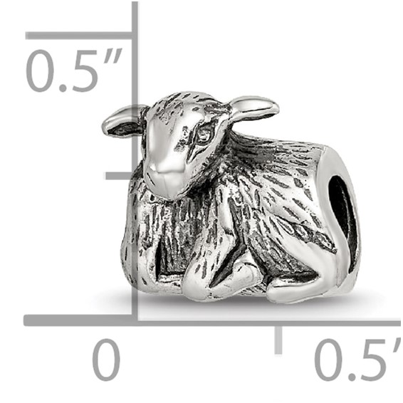 Sterling Silver Reflections Lamb Bead