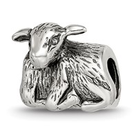 Sterling Silver Reflections Lamb Bead view 1