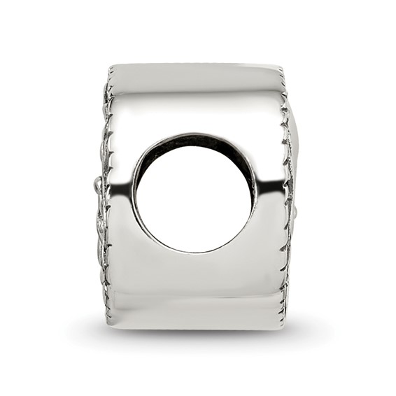 Sterling Silver Reflections Fleur de lis Bead