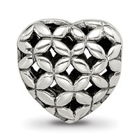 Sterling Silver Reflections Heart Bead view 4