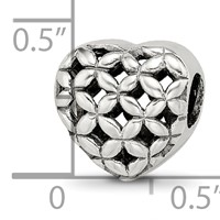 Sterling Silver Reflections Heart Bead view 3