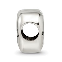 Sterling Silver Reflections Enameled Just Married Heart Bead view 2
