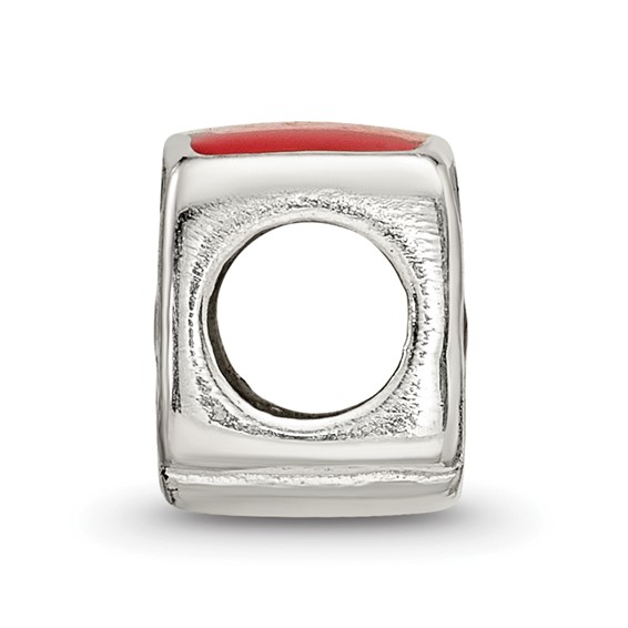 Sterling Silver Reflections Enamel London Double Decker Bus Bead