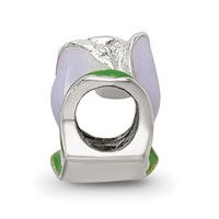 Sterling Silver Reflections Kids Enameled Tulip Bead view 2