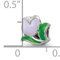 Sterling Silver Reflections Kids Enameled Tulip Bead view 3