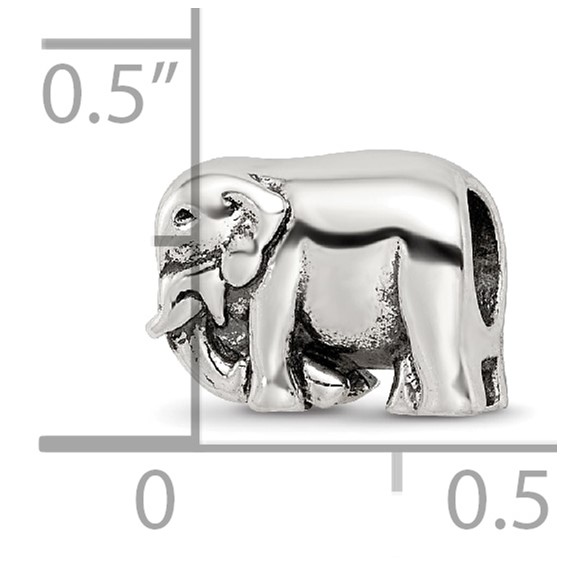 Sterling Silver Reflections Elephant Bead