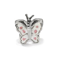 Sterling Silver Reflections Kids Enameled Butterfly Bead view 5