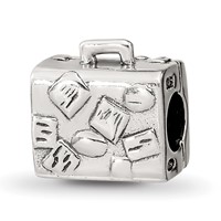 Sterling Silver Reflections Suitcase Bead view 1