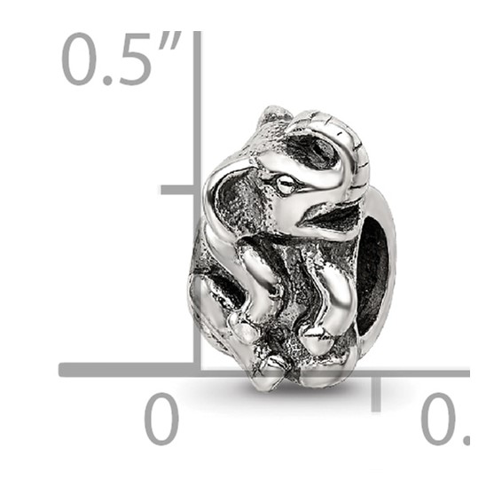 Sterling Silver Reflections Elephant Bead