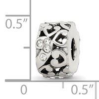 Sterling Silver Reflections Preciosa Crystal and Hearts Bead view 4