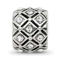 Sterling Silver Reflections April Preciosa Crystal Bead view 4