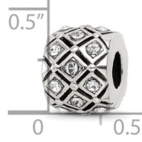 Sterling Silver Reflections April Preciosa Crystal Bead view 3