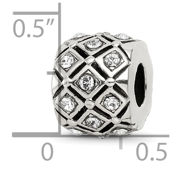 Sterling Silver Reflections April Preciosa Crystal Bead