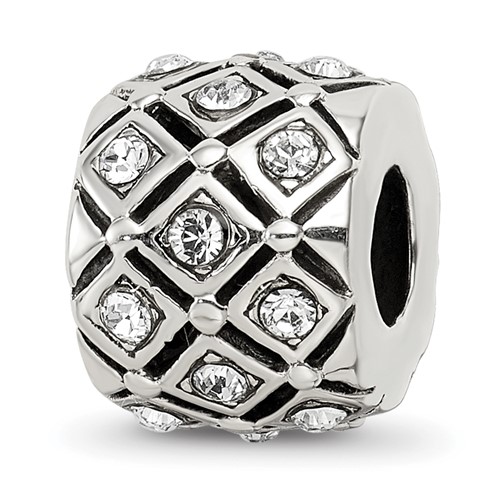 Sterling Silver Reflections April Preciosa Crystal Bead