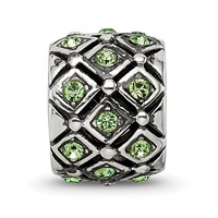 Sterling Silver Reflections August Preciosa Crystal Bead view 4