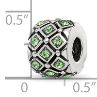 Sterling Silver Reflections August Preciosa Crystal Bead view 3