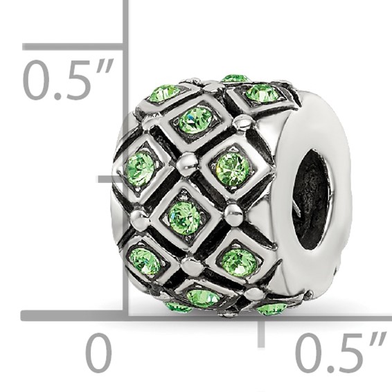 Sterling Silver Reflections August Preciosa Crystal Bead