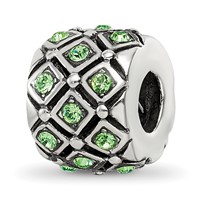 Sterling Silver Reflections August Preciosa Crystal Bead view 1