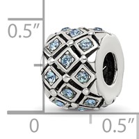 Sterling Silver Reflections December Preciosa Crystal Bead view 3