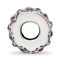 Sterling Silver Reflections February Preciosa Crystal Bead view 2