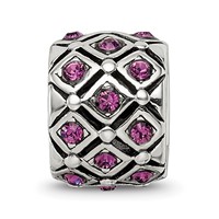 Sterling Silver Reflections February Preciosa Crystal Bead view 4