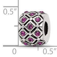 Sterling Silver Reflections February Preciosa Crystal Bead view 3