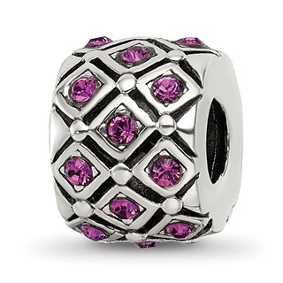 Sterling Silver Reflections February Preciosa Crystal Bead