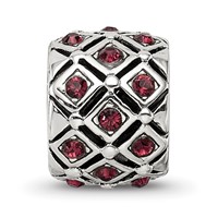 Sterling Silver Reflections January Preciosa Crystal Bead view 4