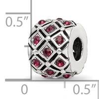 Sterling Silver Reflections January Preciosa Crystal Bead view 3