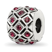 Sterling Silver Reflections January Preciosa Crystal Bead view 1