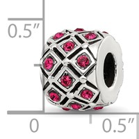 Sterling Silver Reflections July Preciosa Crystal Bead view 3