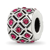 Sterling Silver Reflections July Preciosa Crystal Bead view 1