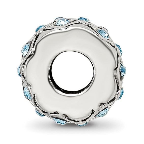 Sterling Silver Reflections March Preciosa Crystal Bead