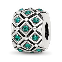 Sterling Silver Reflections May Preciosa Crystal Bead view 1