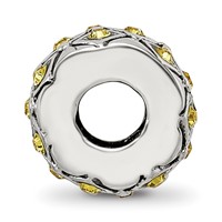 Sterling Silver Reflections November Preciosa Crystal Bead view 2