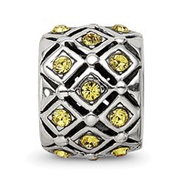Sterling Silver Reflections November Preciosa Crystal Bead view 4