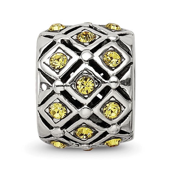 Sterling Silver Reflections November Preciosa Crystal Bead