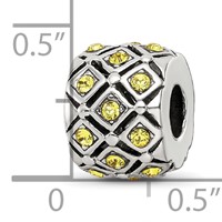 Sterling Silver Reflections November Preciosa Crystal Bead view 3