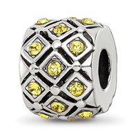 Sterling Silver Reflections November Preciosa Crystal Bead view 1