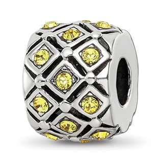 Sterling Silver Reflections November Preciosa Crystal Bead