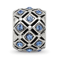 Sterling Silver Reflections September Preciosa Crystal Bead view 4