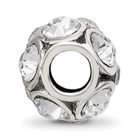 Sterling Silver Reflections April Preciosa Crystal Bead view 2